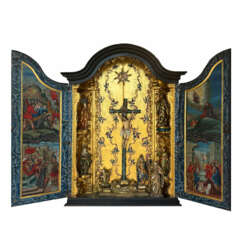 Important domestic altar, Brazil mid-18th century