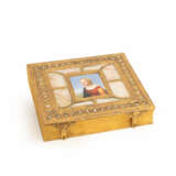 Buchkasette mit Porzellanmalerei und Perlmutteinlagen - Foto 1