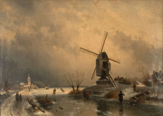 Charles Leickert (1818 Brussels - 1907 Mainz) - photo 1 Charles Leickert (1818 Brussels - 1907 Mainz) - photo 1