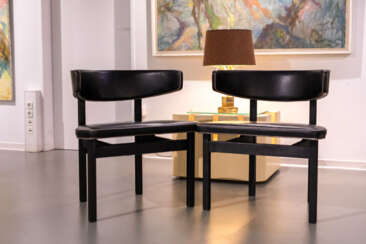 Børge Mogensen (1914 Aalborg - 1972 Gentofte) Zwei Stühle Modell Nr. 3245