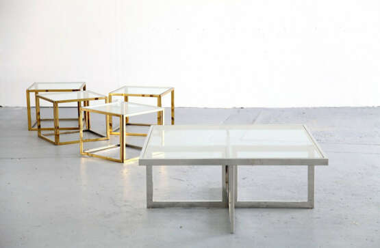 Couchtisch mit vier Beistelltischen, Maison Charles, 5er-Set, - Foto 2