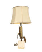 Overview. Corn Cob Table Lamp, attributed to Maison Charles