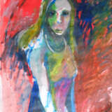 Новенькая Paper Mixed media Экспрессивный субъективизм фантастический сюжет - photo 1