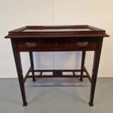 Art deco style table with drawer Mahogany Early 20th century - photo 1