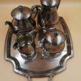 Service &agrave; caf&eacute; en m&eacute;tal argent&eacute; Métal Early 20th century - photo 2