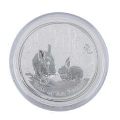 Australien/SILBER - 1 kg Lunar II Jahr des Hasen 2011,