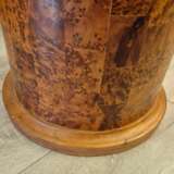 Large Art Deco Column Stand In Amboyna Burl 1940 Bois laqué 20th century - photo 2