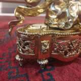 19th Century Pair of Putti Andirons in Gilt Bronze Bronze 19th century - photo 9