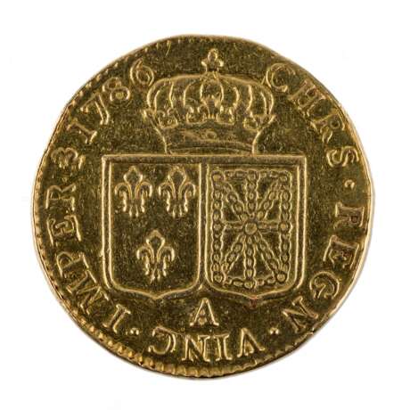 Frankreich/Gold - 1 Louis d'or 1786, Ludwig XVI., - фото 1