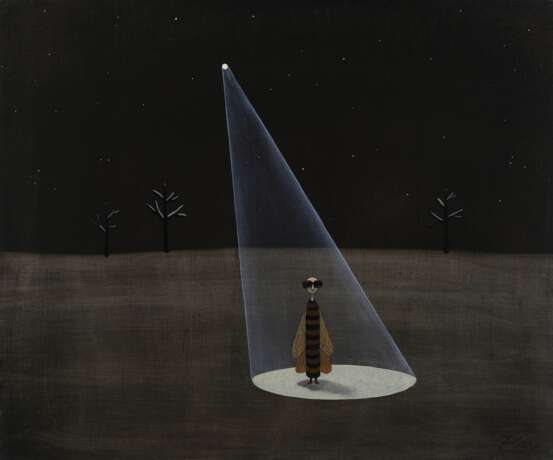 Papillon de nuit Canvas oil 21th century - photo 1 Papillon de nuit Canvas oil 21th century - photo 1