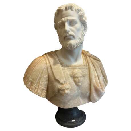 Bust of Marcus Aurelus in Marble in marble and onyx 20th century Marmor 20th century - Foto 1 Bust of Marcus Aurelus in Marble in marble and onyx 20th century Marmor 20th century - Foto 1