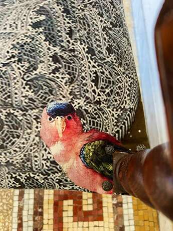 Unique and Large Carved Oak Armchair in Modern Fabric in the Style of Louis XIII Oak and fabric Louis XIII - Renaissance 19th century - Foto 12 Unique and Large Carved Oak Armchair in Modern Fabric in the Style of Louis XIII Oak and fabric Louis XIII - Renaissance 19th century - Foto 12