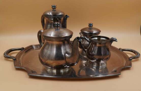 Service à café en métal argenté Metall Early 20th century - Foto 5 Service à café en métal argenté Metall Early 20th century - Foto 5