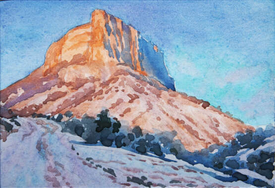 Кыз-Кермен. Papier Aquarelle Réalisme Paysage de Crimée Russie 2017 - photo 1 Кыз-Кермен. Papier Aquarelle Réalisme Paysage de Crimée Russie 2017 - photo 1