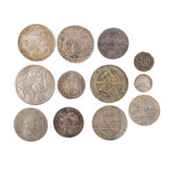 Exciting 13 piece mixed lot of coins, 17./18. Century. -