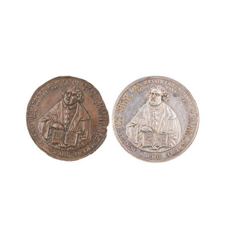 Sachsen - Breite Silbermedaille 1630, Martin Luther, - Foto 1