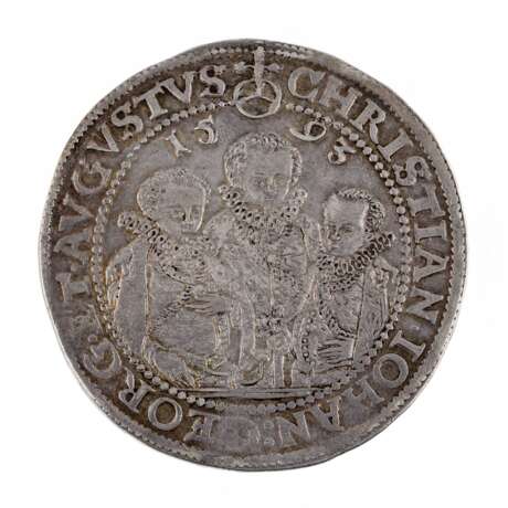 Sachsen - 1 Taler 1593, Christian II., Johann Georg I. und August, - Foto 1