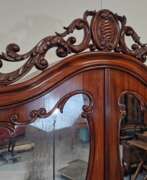 Overview. Antique mahogany bookcase - secretary