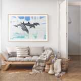 Tursiops truncatus Canvas oil 21th century - photo 2