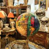 Painted Globe with a Rock Crystal and a Base in Gilt Bronze Бронза 21th century г. - фото 7