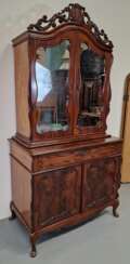 Antique mahogany bookcase - secretary