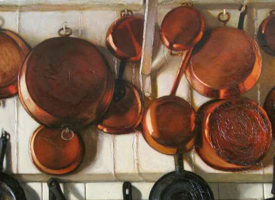 Cuisine italienne Canvas oil 21th century - Foto 3 Cuisine italienne Canvas oil 21th century - Foto 3