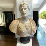 Bust of Marcus Aurelus in Marble in marble and onyx 20th century Marble 20th century - photo 8