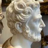Bust of Marcus Aurelus in Marble in marble and onyx 20th century Marble 20th century - photo 12
