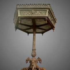 19th Century Large Hexagonal Bronze Jardiniere in the Style of Victor Paillard