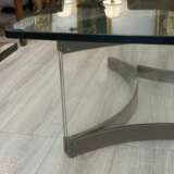Mid-Century Modern Chrome and Lucite Coffee Table by Alessandro Albrizzi 1970 Métal 20th century - photo 4