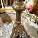 Painted Globe with a Rock Crystal and a Base in Gilt Bronze Bronce 21th century - photo 2