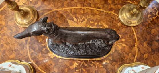 19th Century Statue of a Greyhound in Bronze in the Style of Pierre-Jules Mêne Bronce 19th century - photo 5 19th Century Statue of a Greyhound in Bronze in the Style of Pierre-Jules Mêne Bronce 19th century - photo 5