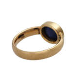 Ring mit Saphir, ovaler Cabochon ca. 8x7 mm, - фото 3