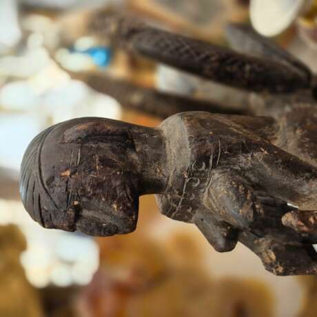 Ciwara Bambara headdress in carved wood and basketry Mali Early 20th century Лакированное дерево 20th century г. - фото 3 Ciwara Bambara headdress in carved wood and basketry Mali Early 20th century Лакированное дерево 20th century г. - фото 3