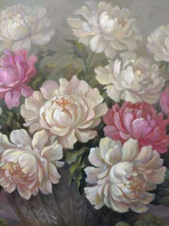 Пионы и фрукты. Leinwand auf dem Hilfsrahmen Öl классическая современная живопись Blumen- und Fruchtstillleben Ukraine 2020 - Foto 3