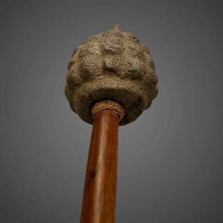 19th Century Kukukuku Club from Highlands Papua Stoneware 19th century - photo 2