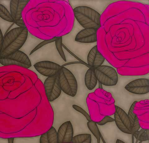 Roses roses Canvas oil 21th century - photo 2 Roses roses Canvas oil 21th century - photo 2