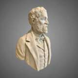 19th Century Bust of an Aristocrat in Marble by Joseph Vallet (1841-1920) Marmor 19th century - Foto 9