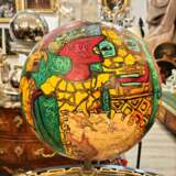Painted Globe with a Rock Crystal and a Base in Gilt Bronze Bronze 21th century - Foto 4