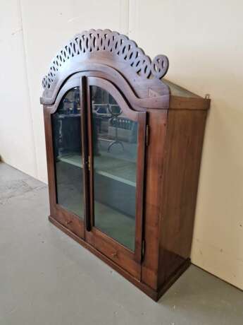 Large Biedermeier style wall cabinet Acajou 19th century - photo 2