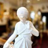 Young woman with jug Carrara marble signed Bonnal early 20th century Мрамор 19th century г. - фото 11