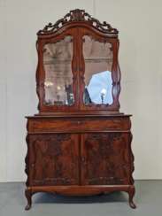 Antique mahogany bookcase - secretary