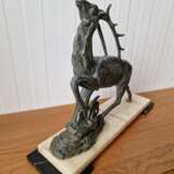 Art Deco figure Deer Marbre 20th century - photo 3