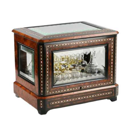 Bar à liqueurs en palissandre de style repertoire. Glass timber Eclecticism At the turn of 19th -20th century - Foto 2 Bar à liqueurs en palissandre de style repertoire. Glass timber Eclecticism At the turn of 19th -20th century - Foto 2