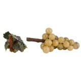 2 dekorative weisse Weintrauben Rispen aus Glas. - Foto 4