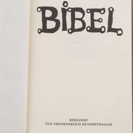 HUNDERTWASSER, FRIEDENSREICH (1928-2000), Bibel, - Foto 3