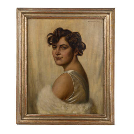 MACKLOT, CAMILL (1887-1966) "Brustbildnis einer Dame mit Pelz" - Foto 2