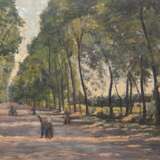 Tauschek, Otto (1881-1971) "Parkallee mit Personen", Öl/ Lw., sign. u.l., 60x74,5 cm, Rahmen - фото 1