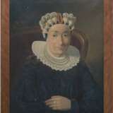 Porträtmaler um 1850 "Porträt einer Dame" und "Porträt eines Herren", Öl/Lw., unsign., Lw. mit kleinen Kratzern, 75x59 cm, Rahmen - photo 1