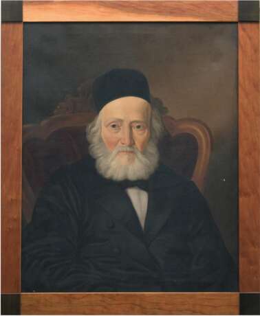 Porträtmaler um 1850 "Porträt einer Dame" und "Porträt eines Herren", Öl/Lw., unsign., Lw. mit kleinen Kratzern, 75x59 cm, Rahmen - photo 2